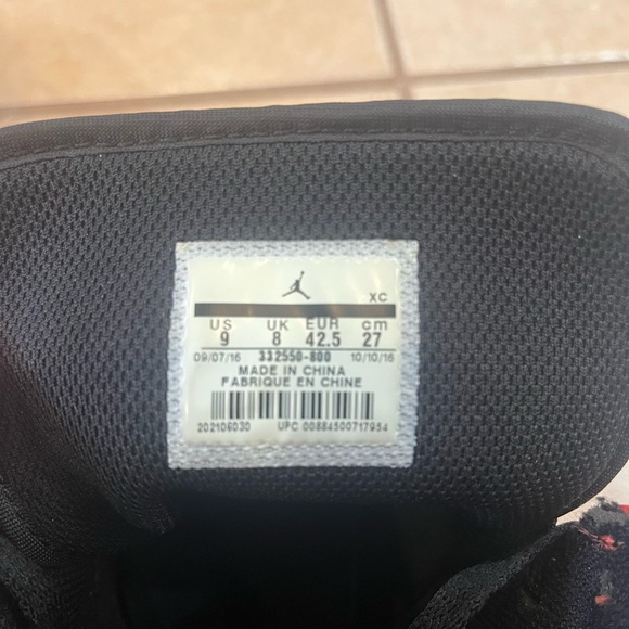 Nike Air Jordan 1 Retro Hi Rare Air Max Orange Mens Size 9 US 332550-800 CLEAN!! - Picture 7 of 8